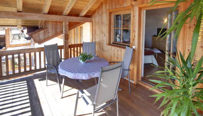 Ferienwohnung Wörle's Bergblick - Terrasse & Balkon